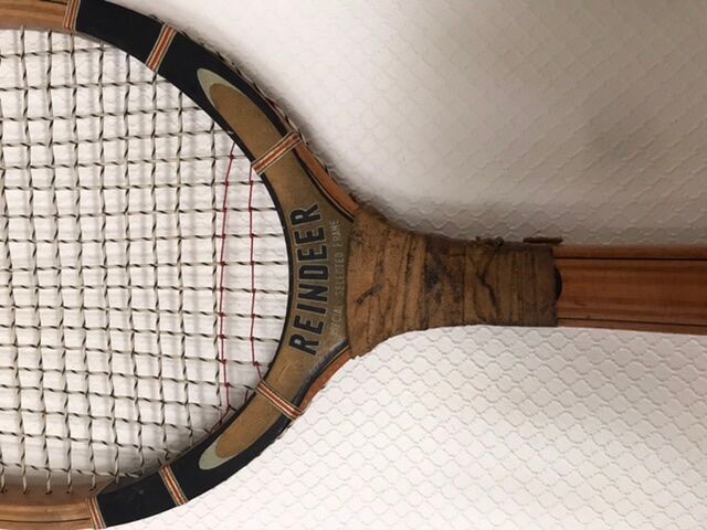 Raquette Tennis Bois Vintage Dunlop MAXPLY FORT - Avec étui Cuir Et Livret, Occasion