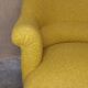 Mustard toad armchair