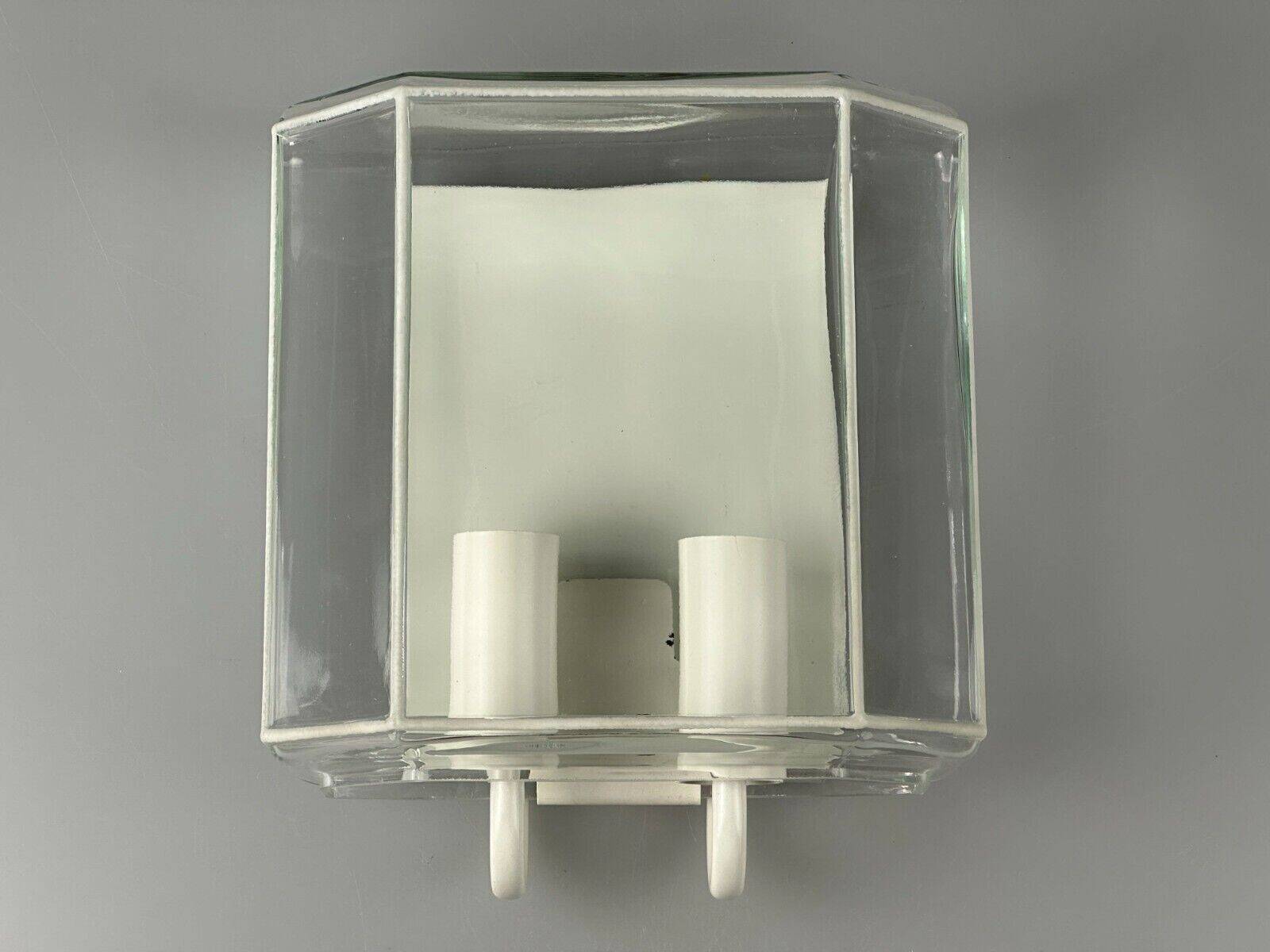 60s 70s wall lamp Glashütte Limburg Germany Glass & Metal Age Design