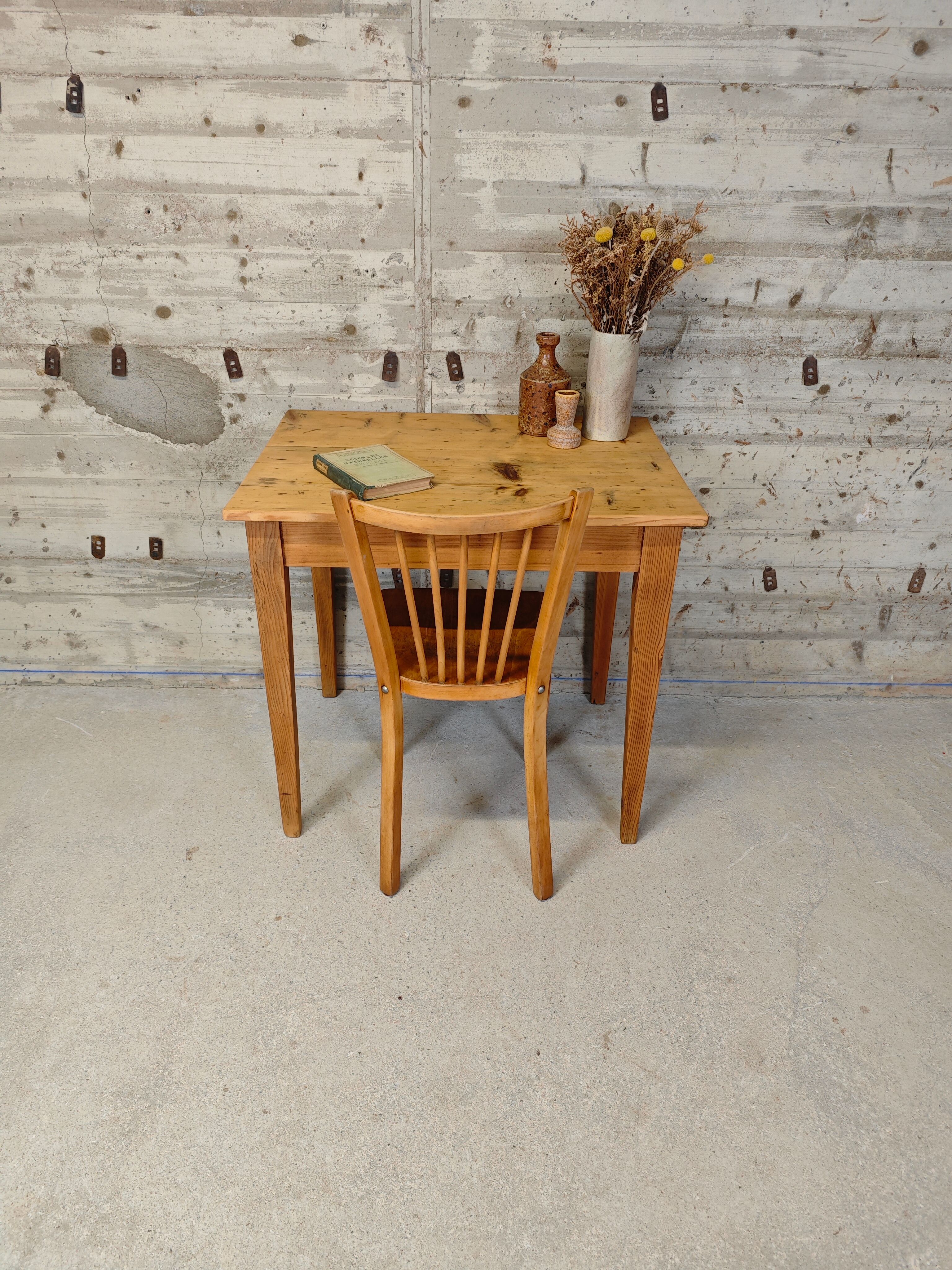 Side table/ desk in fir wood