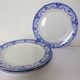 4 vintage dessert plates from the Boch Frères La Louvière model Dina 210357
