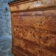 Antique French commode in elm with a marble top, 19th century (circa 1850–1880)