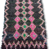 Boucherouite, 155 x 92 authentic hand made wool rug