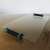 Glass top and polycarbonate 80s era Memphis