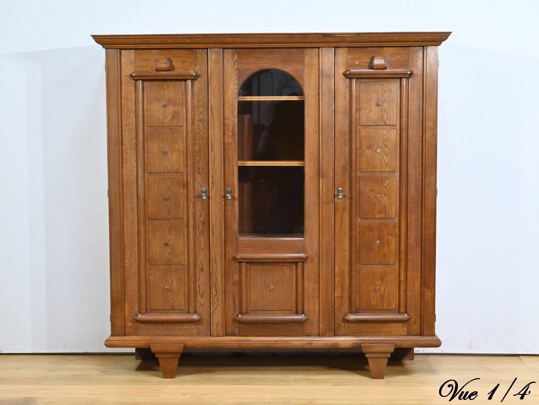 Oak bookcase, Art Deco period – 1940