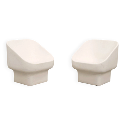 Paire de chaises longues en fibre de verre Douglas Deeds pour Sintoform, USA