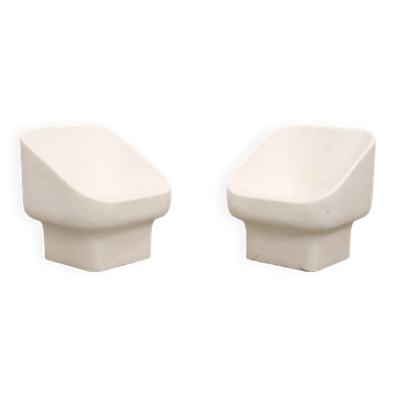 Pair of Douglas Deeds fiberglass Garden lounge chairs for Sintoform, USA