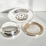 Antique butter dish Coquillor-glace in silver-plated metal