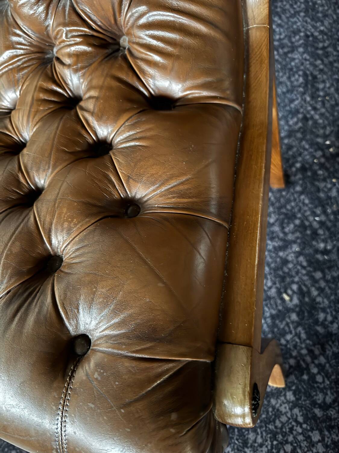 2 English Chesterfield chairs