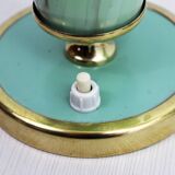Lampes Art Deco en laiton et verre 1950