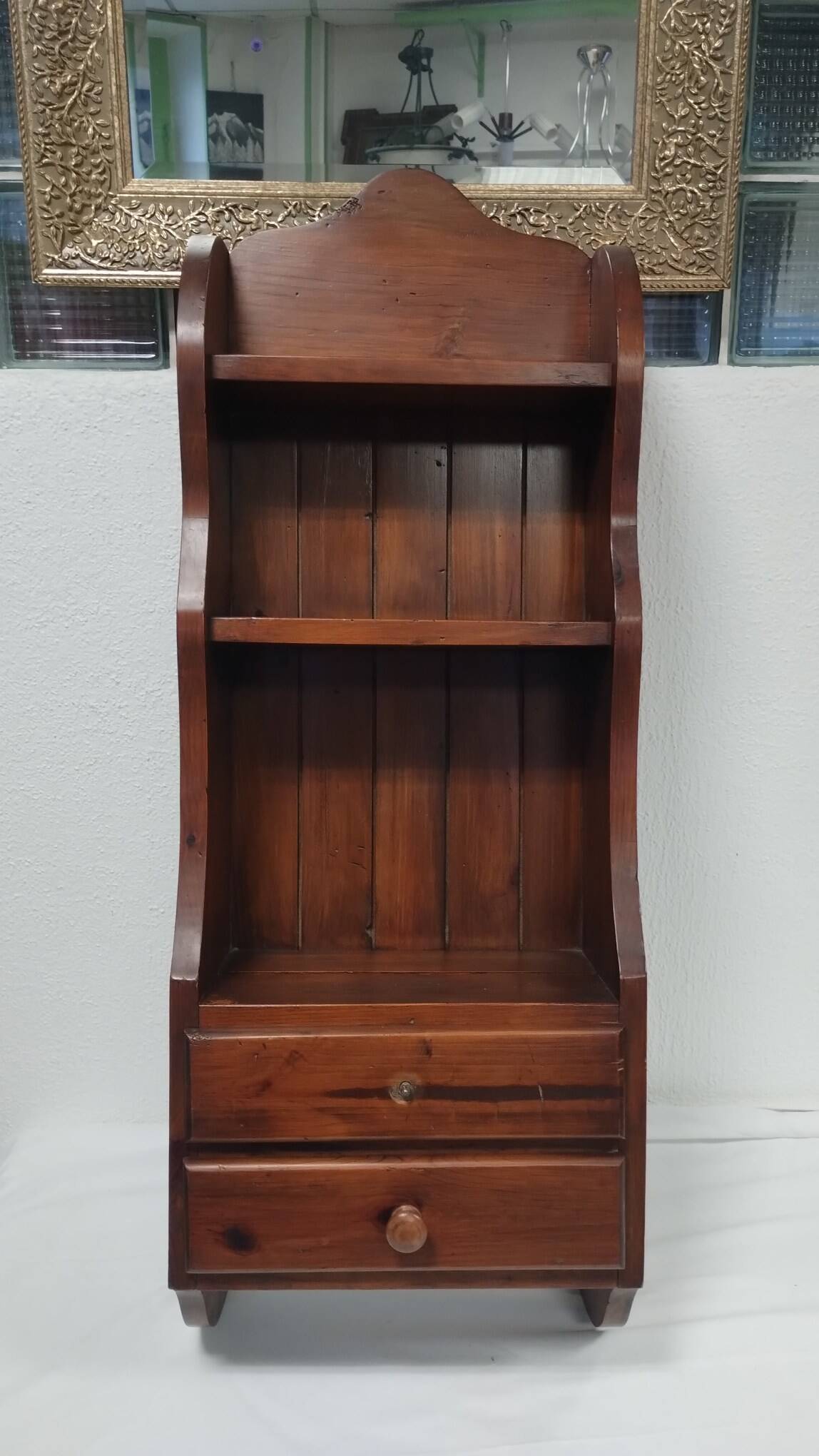 Vintage solid wood shelf