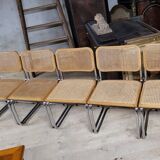 Set of 6 B32 chairs Marcel Breuer Italy design -1970s