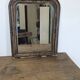 Antique Louis-Philippe style mirror with a marble frame 60 x 48 cm