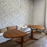 Baumann oval elm table 1970s