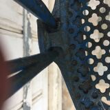 5 foldable garden chairs in wrought iron Epoch 1900