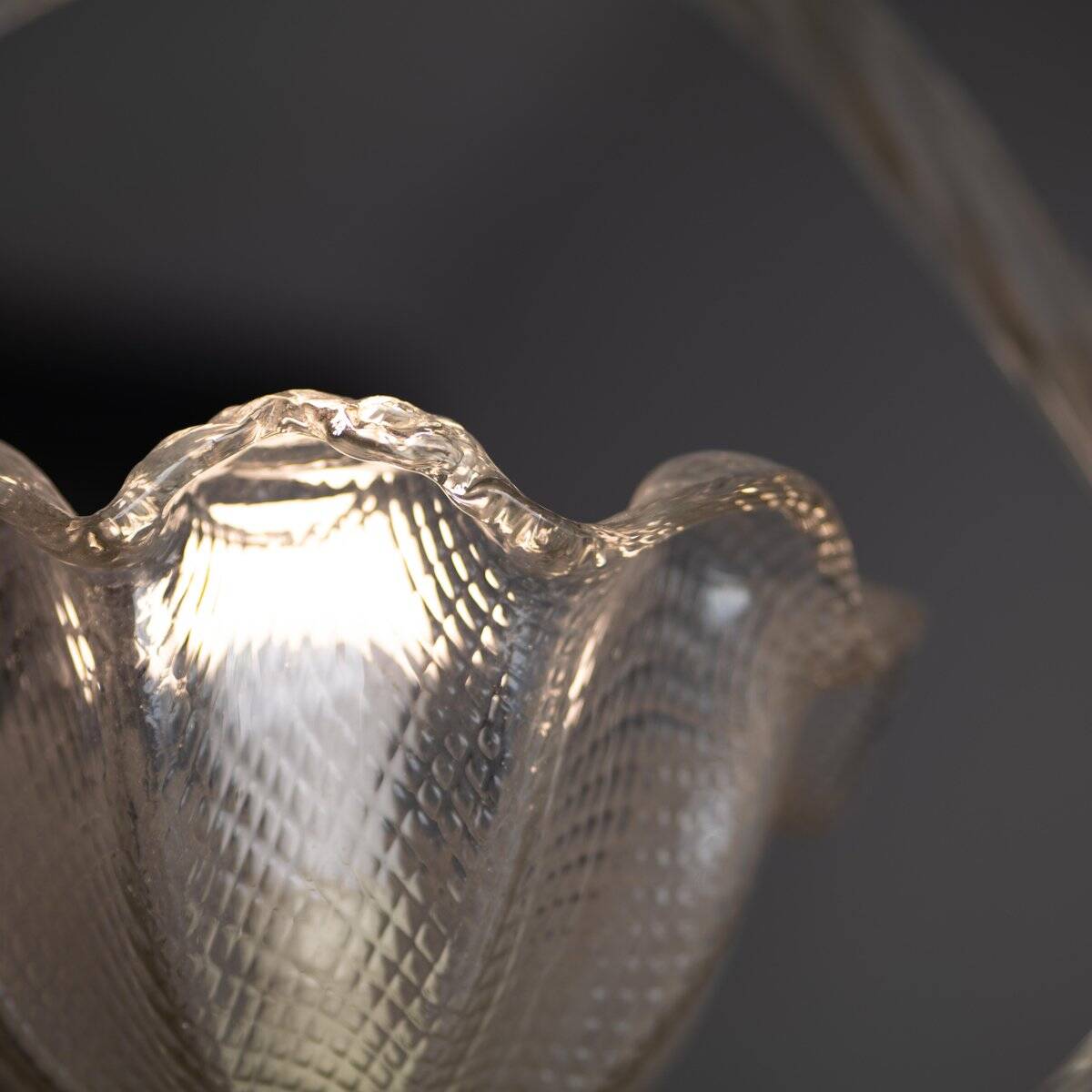 Vintage pendant lamp in Murano glass by Barovier & Toso, 1940s.