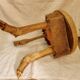 Tripod stool brutalist deer from 1970