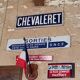 Enamelled plaque of the Paris metro station Chevaleret