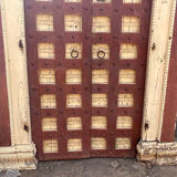 Indian door in teak, piece and patina of origin