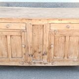 Old chest of drawers in light wood