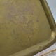 Vintage golden brass serving tray