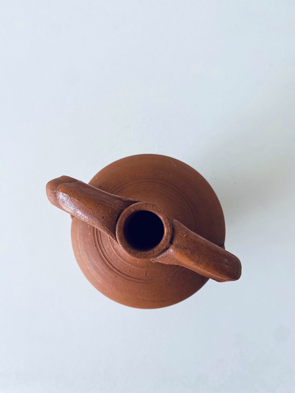 Terracotta amphora vase, jar
