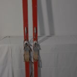 Pair of old skis wooden