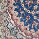 Nain carpet, floral patterns, blue and red, 116x200cm, Iran
