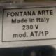 Pair of vintage adjustable wall lights, chrome, Castiglioni Fontana Arte 1972