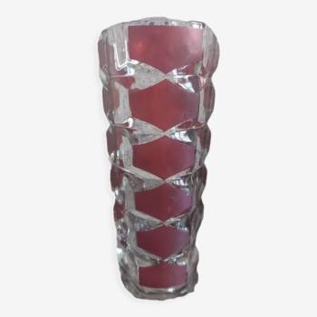Vase Rubis modèle Windsor par J.G. Durant pour Luminarc, années 1970