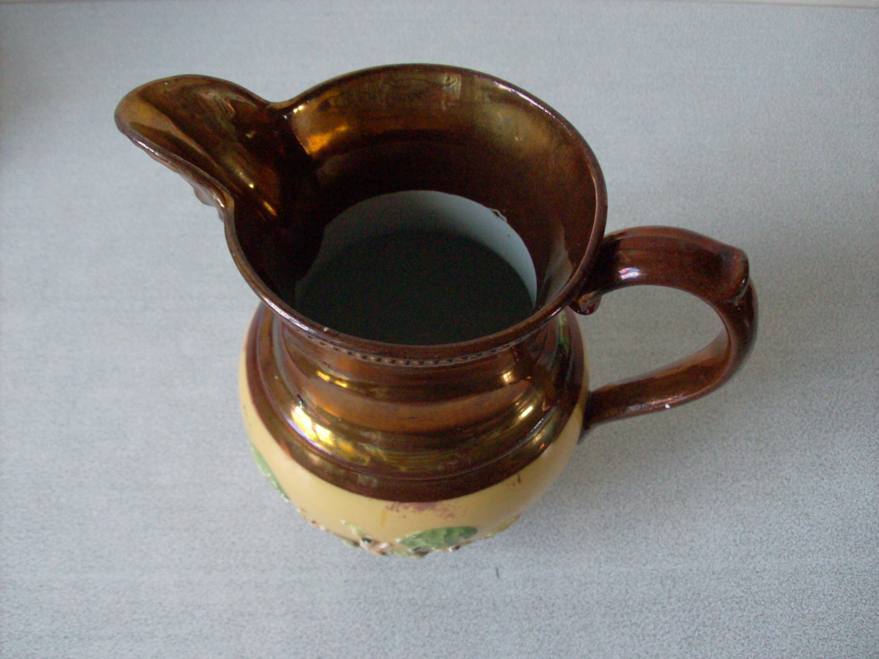 Old pitcher broc small carafe in Jersey earthenware 14.7 cm