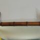 French mercury mirror / faux bamboo / 19th century / carved wood