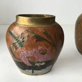 Pair of Indian vases in solid brass