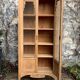 Parisian glass cabinet art deco raw wood 1930