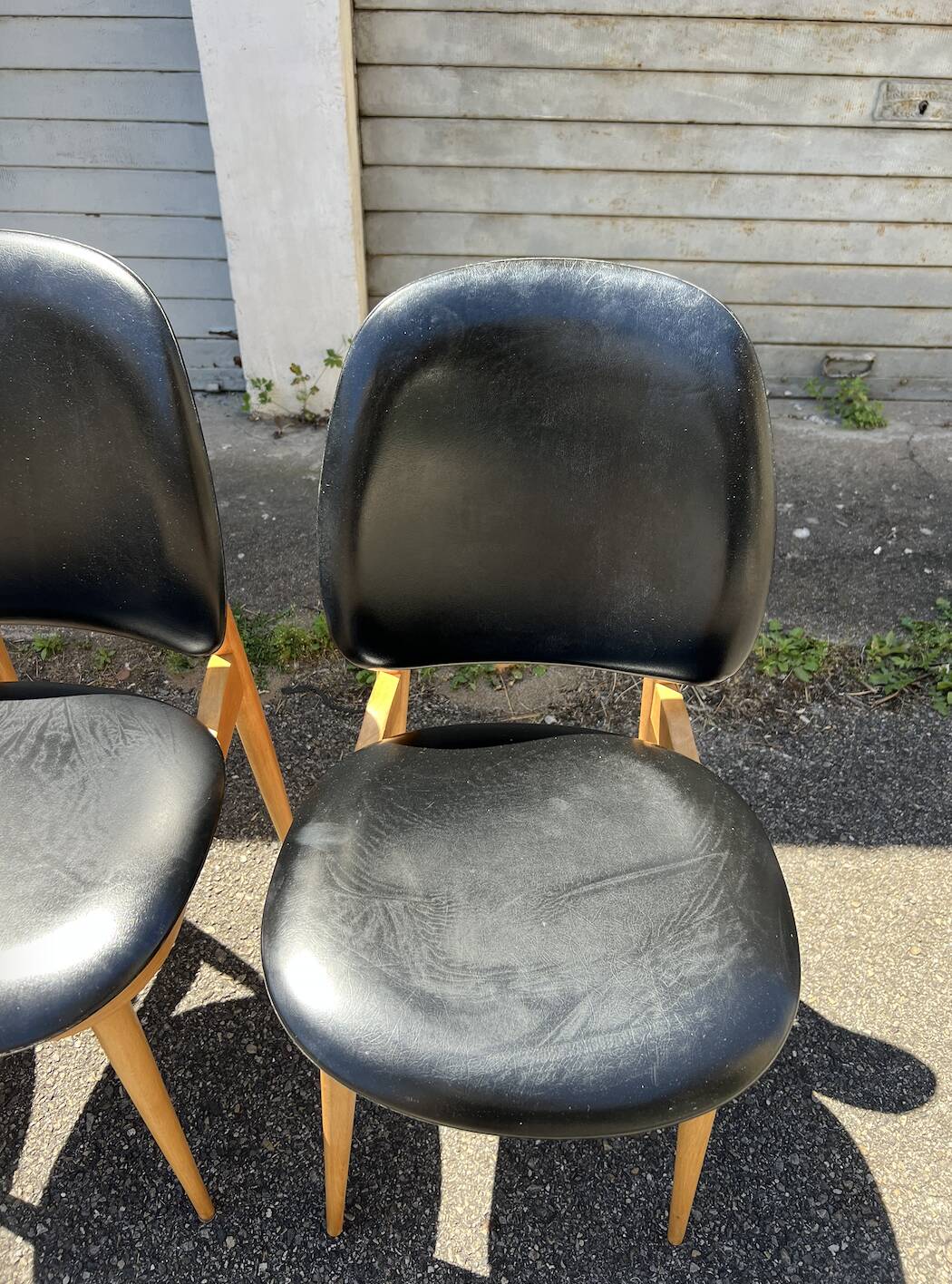 5 Chaises Pégase, Pierre Gurariche pour Baumann