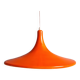 Large vintage orange plastic pendant light