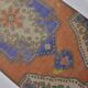 Orange & Blue Floral Rug sku 2411.