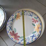 Set of 6 vintage mismatched plates