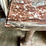 Red marble column