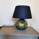 Art Deco painted ceramic globe lamp