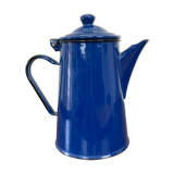 Blue enamelled coffee maker
