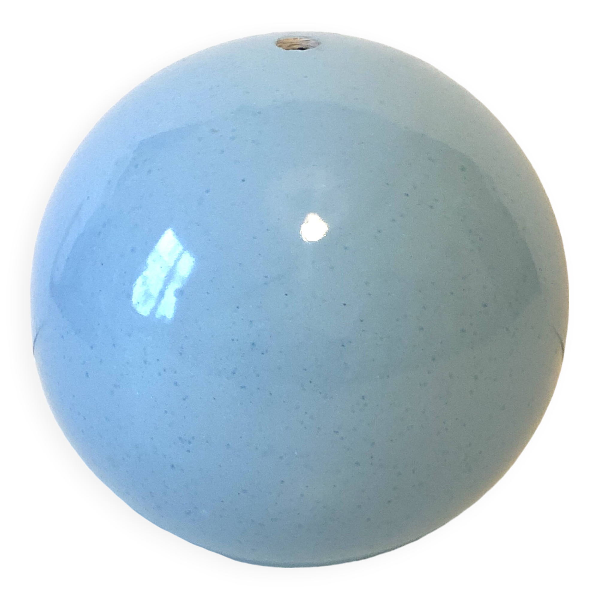 Blue ceramic ball lamp base
