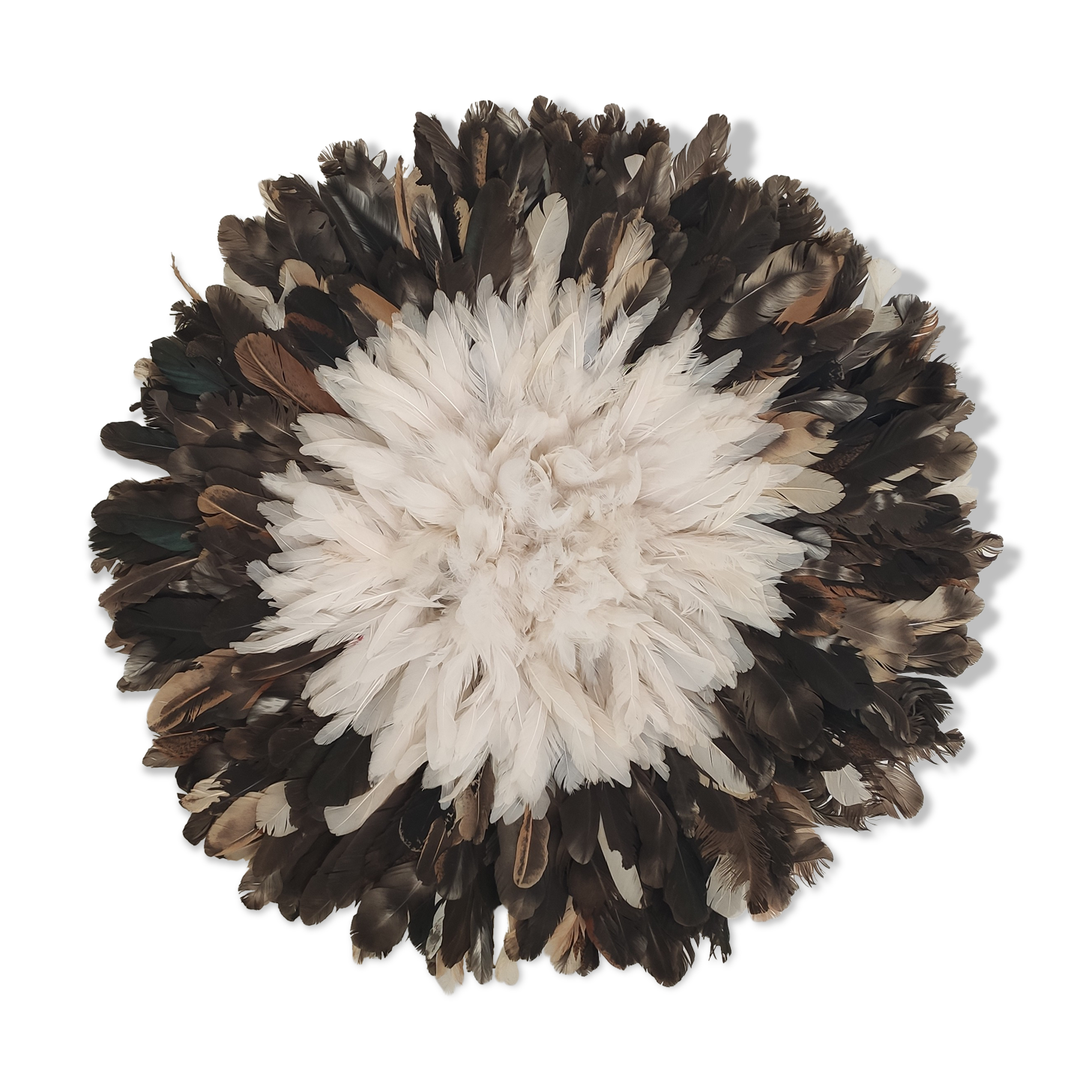 Juju hat white and brown 50cm