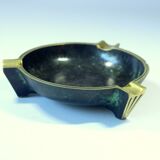 Cendrier des années 50 - en bronze et laiton - vintage