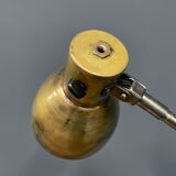 Industria rotterdam clamp lamp with brass shade