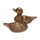 Set of two brass ducks