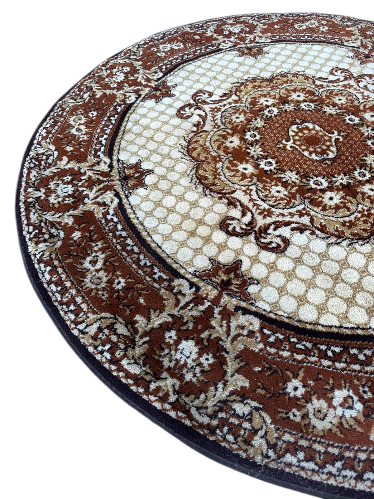 Oriental style round rug 170cm