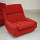 Complete red salon jitona style atlantis space age 1970