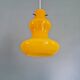 Vintage suspension in yellow opaline, Italy, 1960-70.
