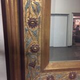 Golden polychrome mirror